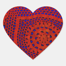 Spitze Herz-Aufkleber