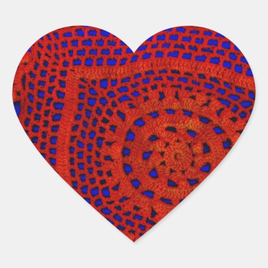 Spitze Herz-Aufkleber (Vorderseite)