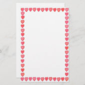 Spitze-Herz-Briefpapier Briefpapier (Vorne/Hinten)