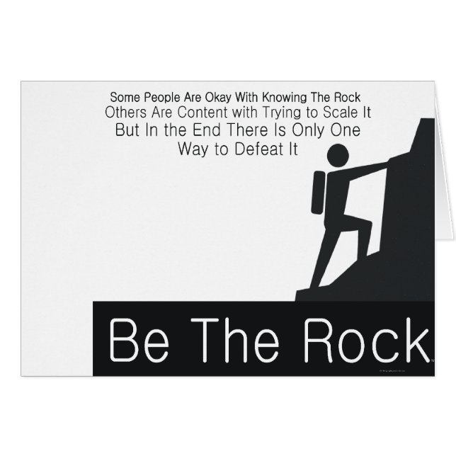 SPITZE ist der Felsen (Vorderseite (Horizontal))