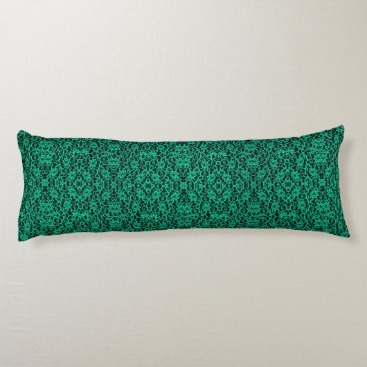 Spitze-Körper-Kissen Kelly grünes irisches Seitenschläferkissen (Rückseite)