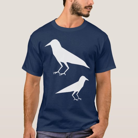 Spitze Krähen auf Ihrem Shirt (Vorderseite)