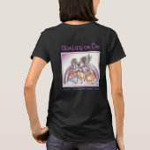 Spitze-Mädchen - Weiß - Pegasus-T - Shirt (Rückseite)