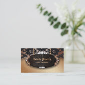 Spitze-Mode-Gold des Schmuck-N Visitenkarte (Stehend Vorderseite)