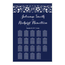 Spitze | Monogram Wedding 19 Tables Seating Chart