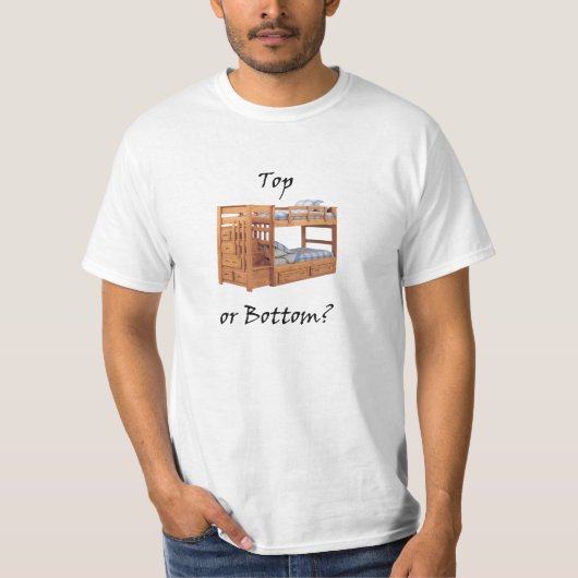 Spitze oder Unterseite? T-Shirt (Vorderseite)