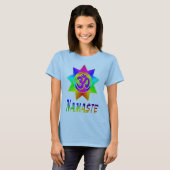 Spitze Regenbogen-OM Namaste T-Shirt (Vorne ganz)