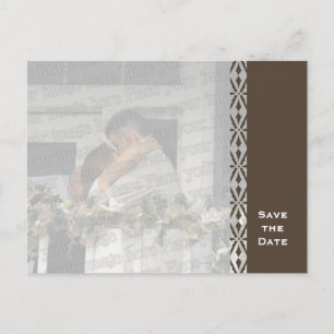 Spitze Save the Date Postkarte