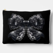 Spitze Schleife Dark Gothic Zubehörtasche (Vorderseite)