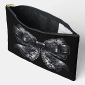 Spitze Schleife Dark Gothic Zubehörtasche (Offen)