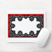 Spitze-schwarzer u. weißer roter Internatsschüler Mousepad (Mit Mouse)