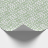 Spitze über grüne Bridal Wedding Geschenkpapier (Ecke)