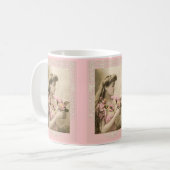 Spitze und Blumensträuße viktorianische Dame Kaffeetasse (Vorderseite Links)