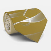 Spitze und Gold Krawatte (Gerollt)