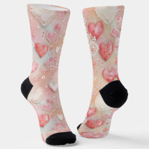 Spitze und Licht Socken