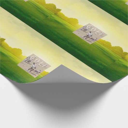 SPITZE verbindet Golf Geschenkpapier (Ecke)