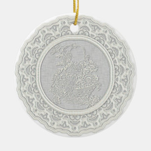 Spitze Verzierung Keramik Ornament