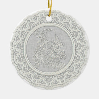 Spitze Verzierung Keramik Ornament