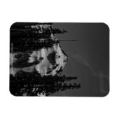 Spitze zwischen Bäumen Magnet (Horizontal)