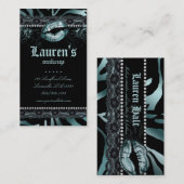 Spitzeaquamariner Zebra der Visitenkarte (Vorne/Hinten)