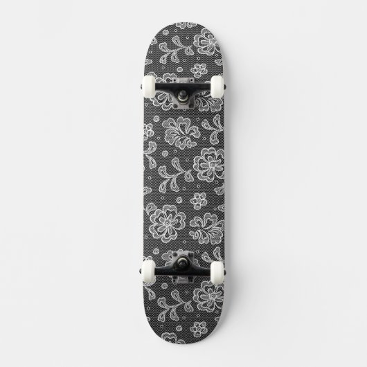 Spitzegewebemuster 1 skateboard (Vorderseite)
