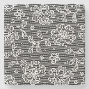 Spitzegewebemuster 1 steinuntersetzer