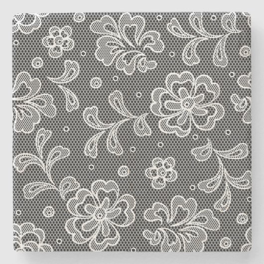 Spitzegewebemuster 1 steinuntersetzer (Vorderseite)