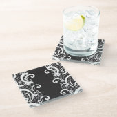 Spitzehintergrund 1 glasuntersetzer (Schrägansicht)