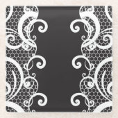 Spitzehintergrund 1 glasuntersetzer (Vorderseite)