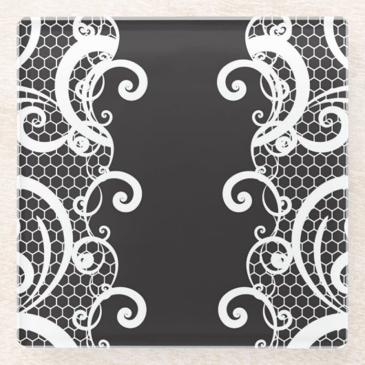 Spitzehintergrund 1 glasuntersetzer (Vorderseite)