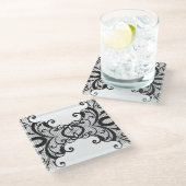 Spitzehintergrund 2 glasuntersetzer (Schrägansicht)