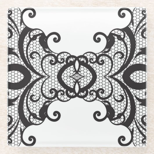 Spitzehintergrund 2 glasuntersetzer (Vorderseite)