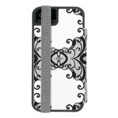 Spitzehintergrund 2 incipio iPhone Geldbeutel-Hülle (Folio Rückseite)