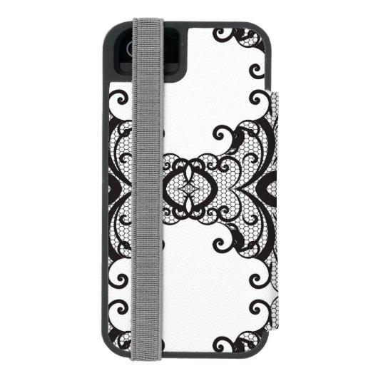 Spitzehintergrund 2 incipio iPhone Geldbeutel-Hülle (Folio Rückseite)