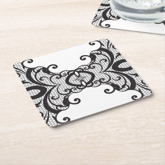 Spitzehintergrund 2 rechteckiger pappuntersetzer (angewinkelt)