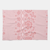 Spitzemuster, Blume Vintage 3 Handtuch (Horizontal)