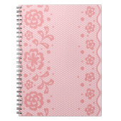 Spitzemuster, Blume Vintage 3 Notizblock (Vorderseite)