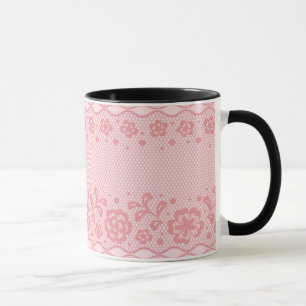 Spitzemuster, Blume Vintage 3 Tasse
