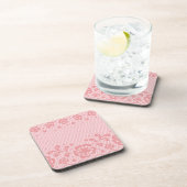 Spitzemuster, Blume Vintage 3 Untersetzer (Rechte Seite)