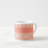 Spitzemuster, Blume Vintage 4 Espressotasse (Vorderseite Rechts)