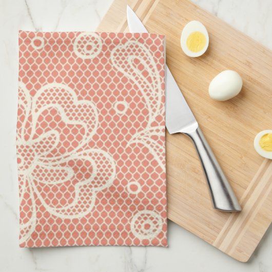 Spitzemuster, Blume Vintage 4 Handtuch (Viertel Falte)