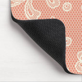 Spitzemuster, Blume Vintage 4 Mousepad (Ecke)