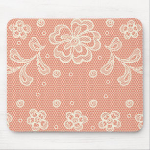 Spitzemuster, Blume Vintage 4 Mousepad