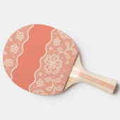 Spitzemuster, Blume Vintage 4 Tischtennis Schläger (Seitenansicht)