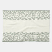 Spitzemuster, Blume Vintage 5 Geschirrtuch (Horizontal)