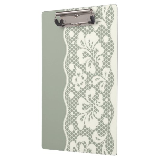 Spitzemuster, Blume Vintage 5 Klemmbrett (Links)