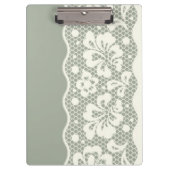 Spitzemuster, Blume Vintage 5 Klemmbrett (Vorderseite)