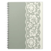 Spitzemuster, Blume Vintage 5 Notizblock (Vorderseite)