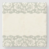 Spitzemuster, Blume Vintage 5 Steinuntersetzer (Vorderseite)