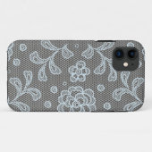 Spitzemuster, Blume Vintage 6 Case-Mate iPhone Hülle (Rückseite (Horizontal))